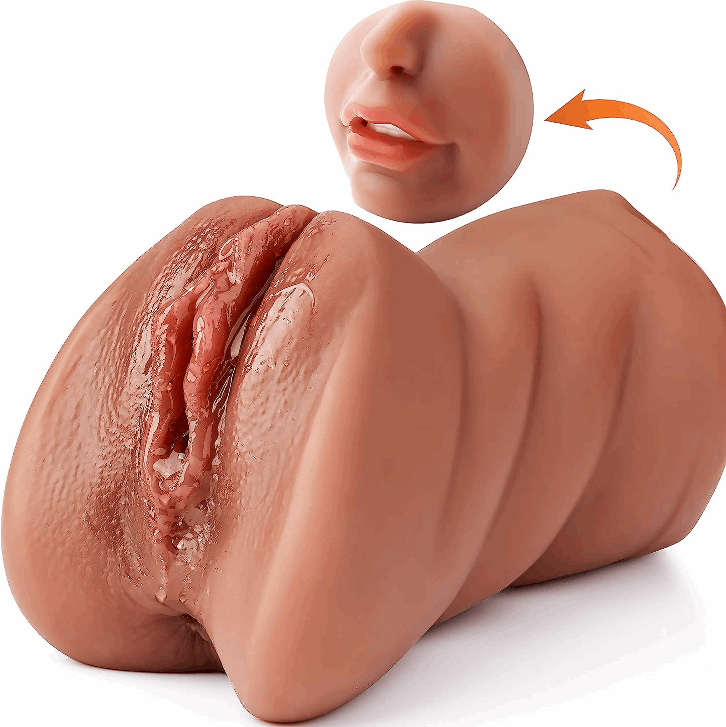 Sirrshop 3-in-1 Realistic Sex Doll, Oral, Vaginal, and Anal Masturbator