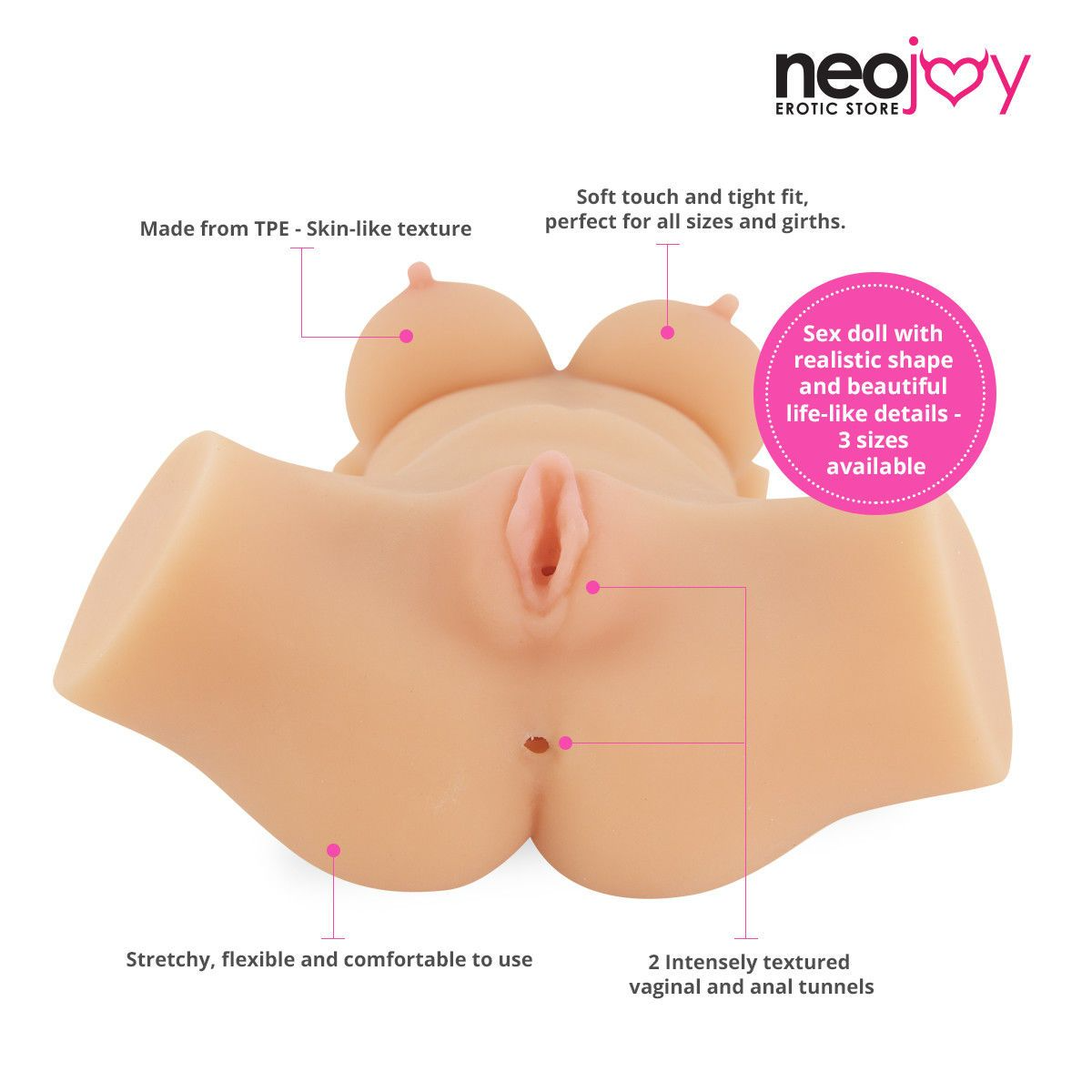 Sirrshop Sex Dolls, SATISFYING REALISTIC SILICONE LARGE DOLL 40CM Sirr