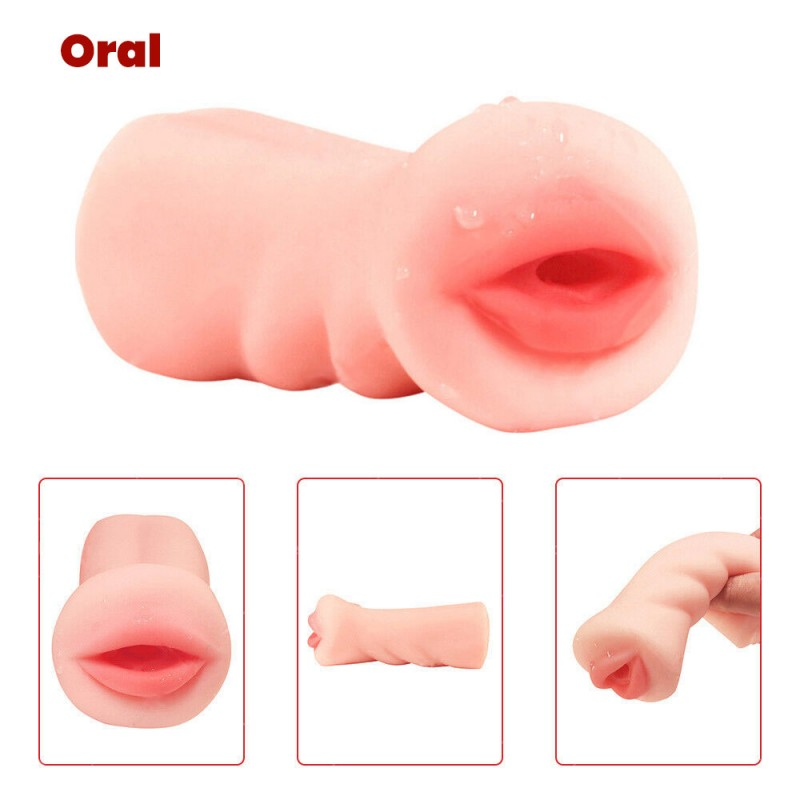 Pocket Lips Stroker-Blowjob Toy Built-in Stimulation Pearls Sirr