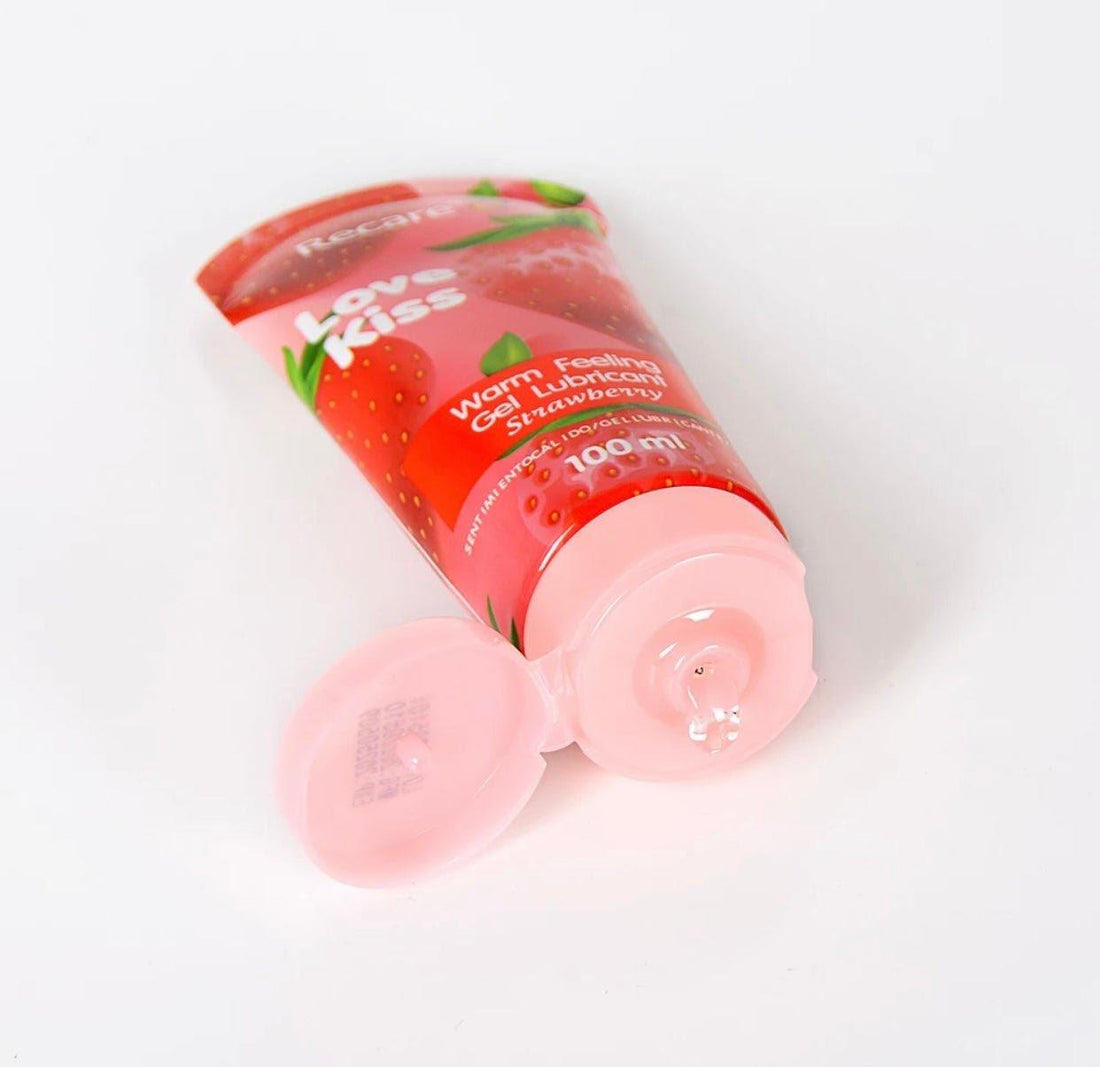 Recare Strawberry WaterBased Warming Lubricant 100ML Sirr