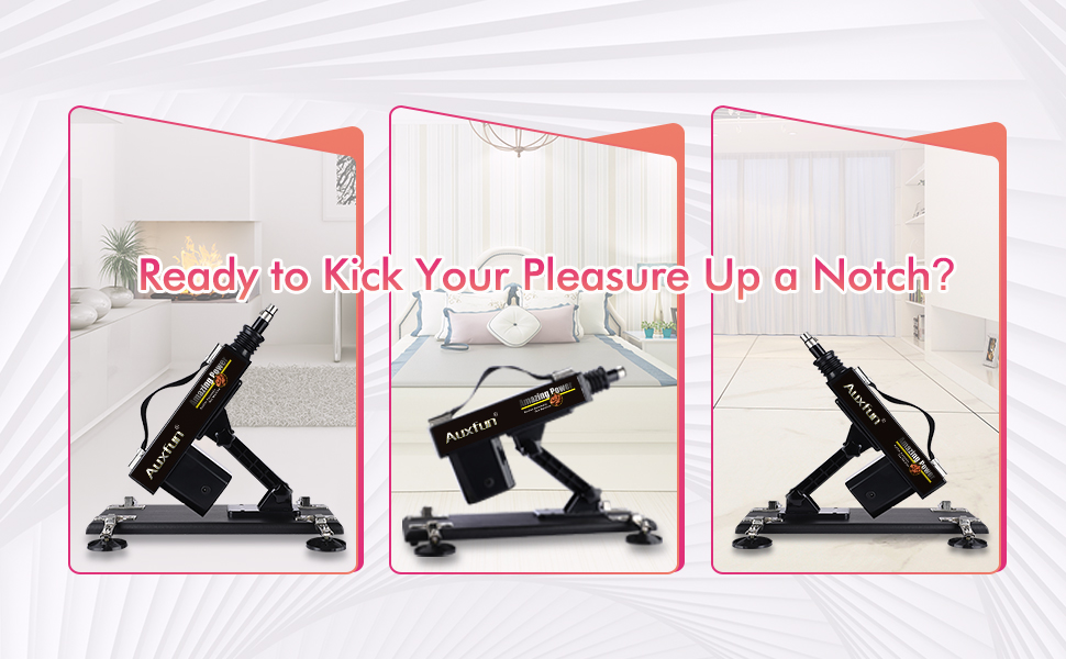 AUXFUN THRUSTING SEX MACHINE with 6 Attachments Sirr