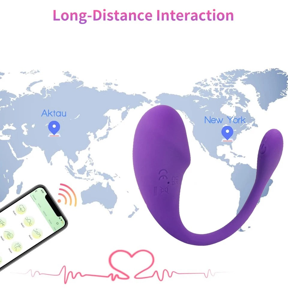 Flamingo Vibrator, No Distance Limit with App, 7 Modes, Quiet Sirr