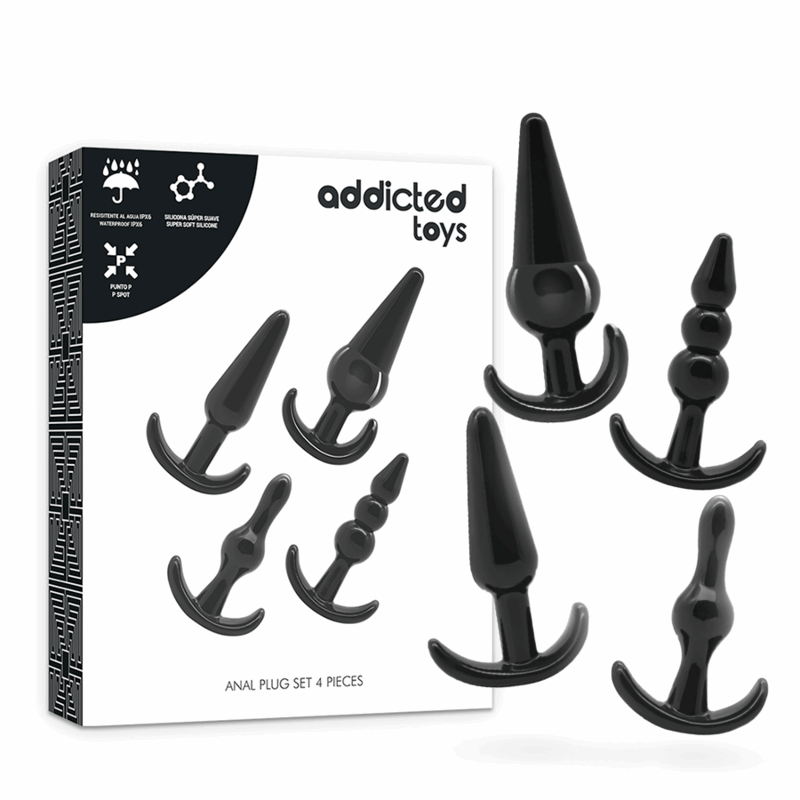ADDICTED TOYS SET 4 ANAL PLUGS, 4 Sizes