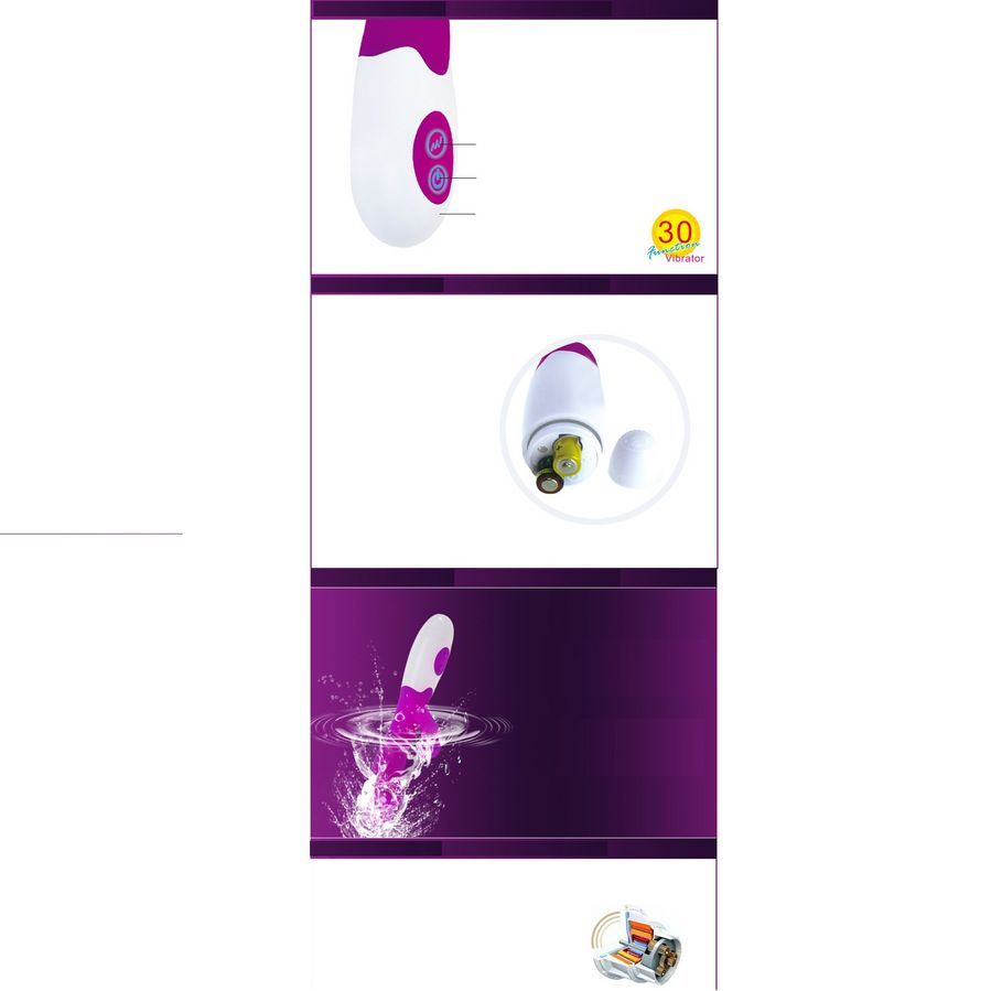 PRETTY LOVE FLIRTATION - BRIGTHY VIBRATOR, Quiet, clit stimulation, Silicone Sirr