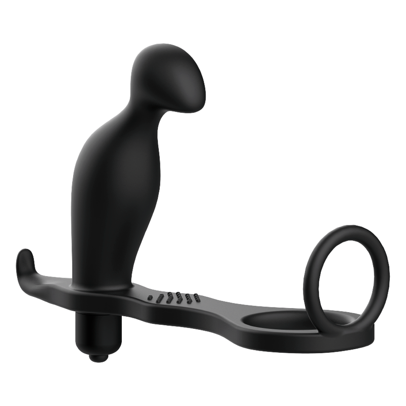 Sirrshop Toys Anal Massager and Cock Ring, Flexible ring, intense vibration