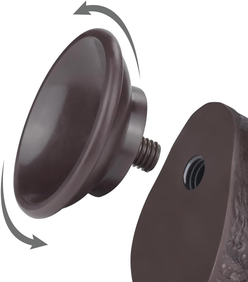 Lovetoy 7.5 inch Sliding Skin Dildo with Suction Cup for G-Spot and Anal Stimulation, Hands-Free Play, Strap-On Harness Compatible (Dark Brown)