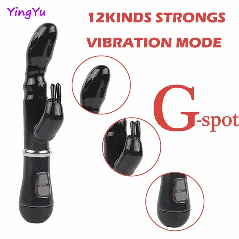 Dictator G spot Rabbit Vibrator, Double Rod, Waterproof