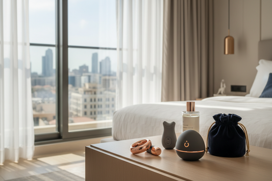 Modern bedroom scene featuring the most popular sex toys in Beirut and Lebanon for 2025 trends