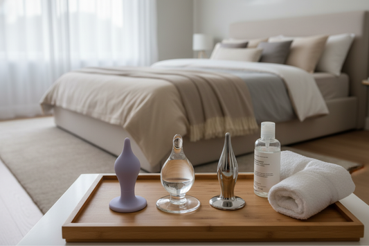 Beginner’s guide to butt plugs featuring different sizes, materials, and safety essentials for comfortable exploration