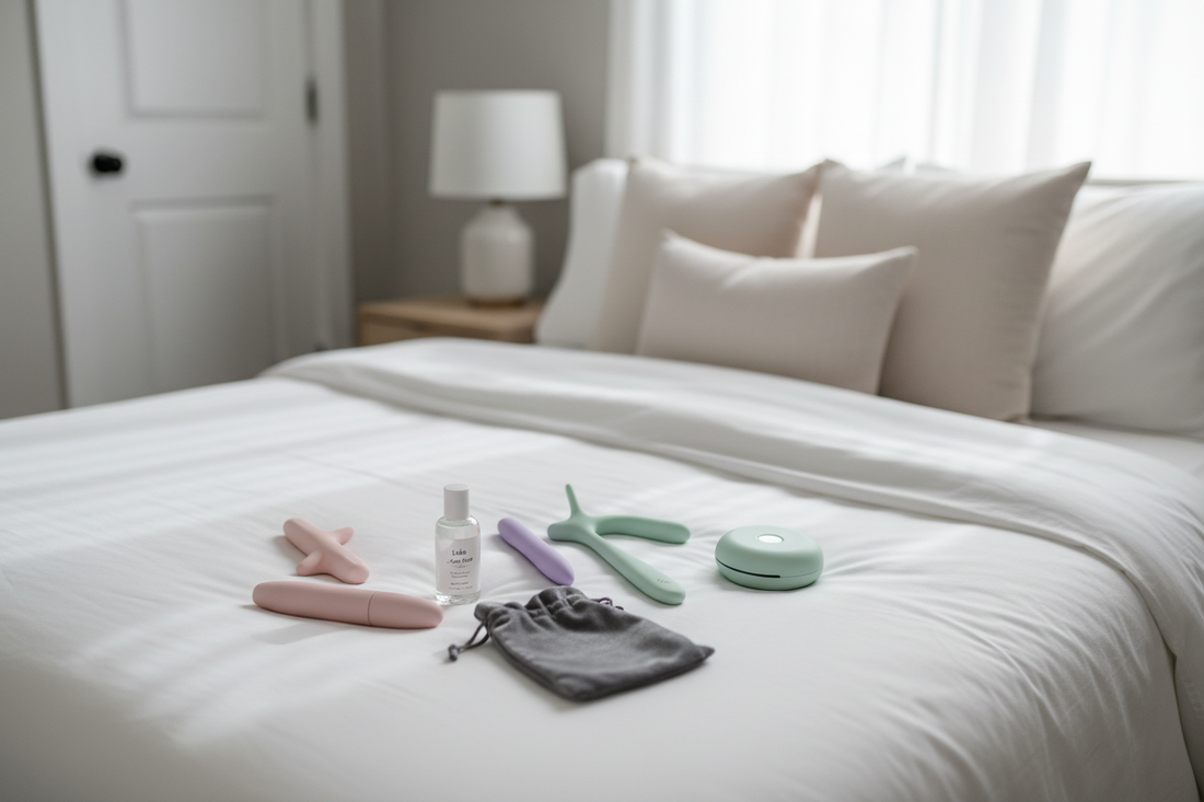 Beginner-friendly selection for first time buying a sex toy in a cozy bedroom setting