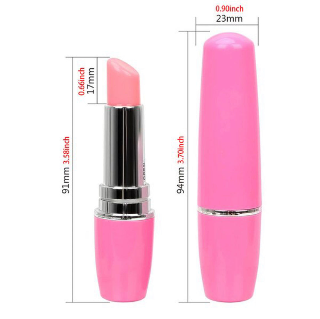 Lipstick Vibrator, Secret In My Pocket, 4 Different Vibrations, Travel Friendly Sirr