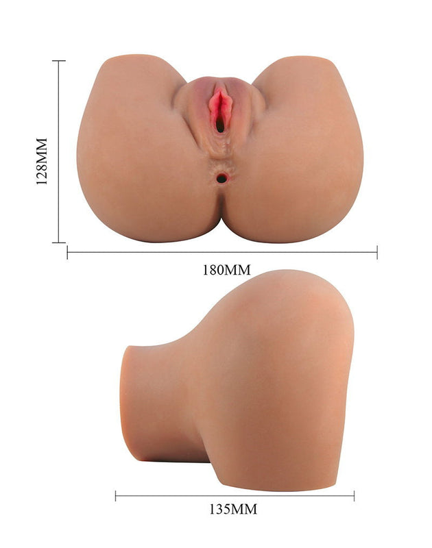 Crazy Bull - Mila - Double Entry Vibrating Doll - Brown