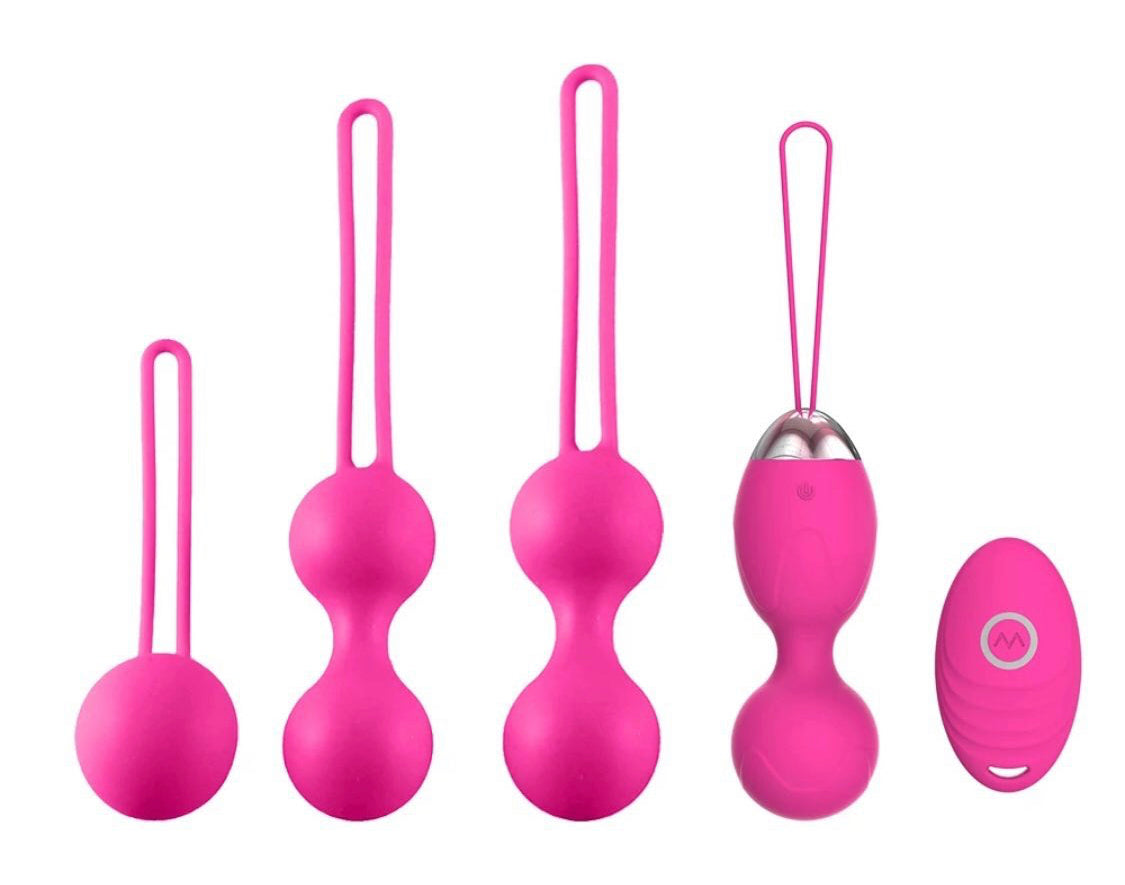 Kegel Weight Balls, Exercises Tightening Set of 5 Pieces Silicone Kegel Balls, Beginners & Advanced Kegel Exercise Weights Sirr