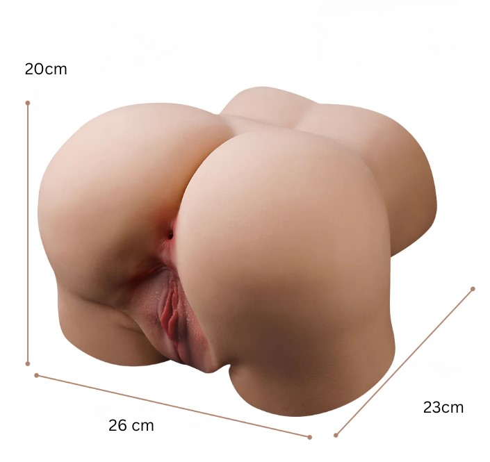 Large 3D Vibrating Realistic Ass Doll Pussy  Male Stroker  Lifelike...(260x230x200mm)