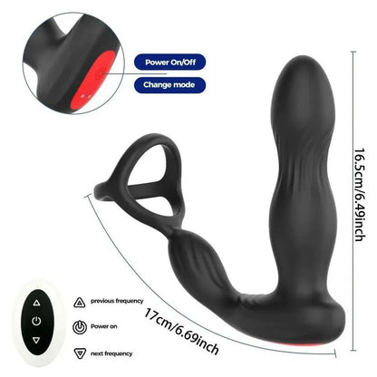 A-Heros Titan – Prostate Thrusting Vibrator with Penis Ring & Remote