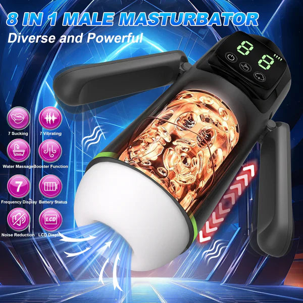 SirrShop Automatic Male Masturbator – 7 Suction & 7 Vibration