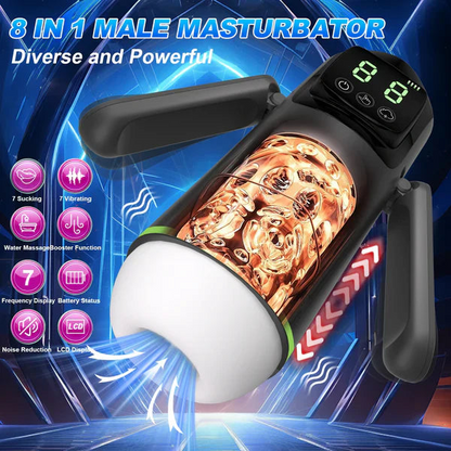 SirrShop Automatic Male Masturbator – 7 Suction & 7 Vibration