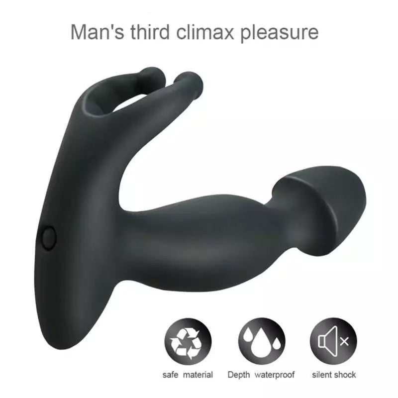 VIBRATING PROSTATE MASSAGER ANAL MEN GSPOT VIBRATOR DISCREET MALE SEX TOY