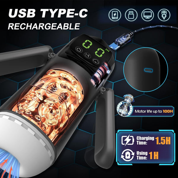 SirrShop Automatic Male Masturbator – 7 Suction & 7 Vibration