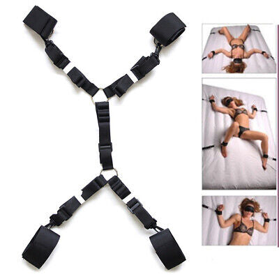 Bondage Bed Restraint Set+Eye Cover