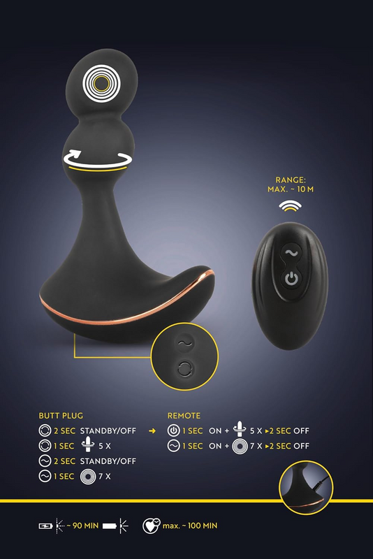 ANOS  Rotating Prostate Massager with vibration