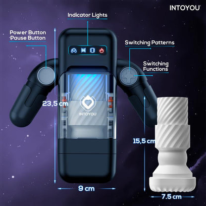 INTOYOU ELON INTELLIGENT MASTURBATOR WITH UP AND DOWN MOVEMENT, VIBRATION, HEAT AND PHONE HOLDER