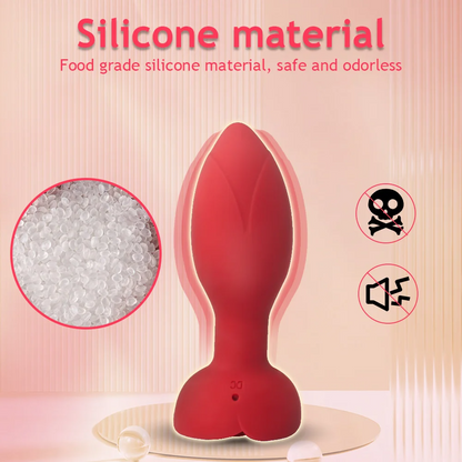 Sirrshop Rose plug, App control, 10 vibration modes, waterproof