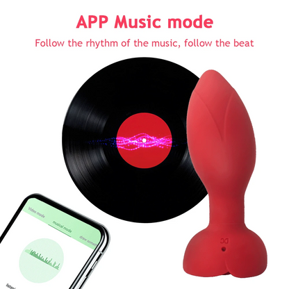 Sirrshop Rose plug, App control, 10 vibration modes, waterproof