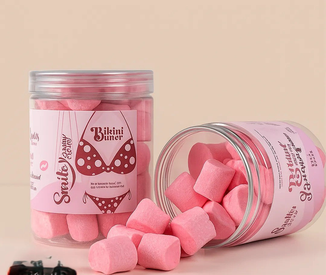 Bikini Butter Marshmallow jars