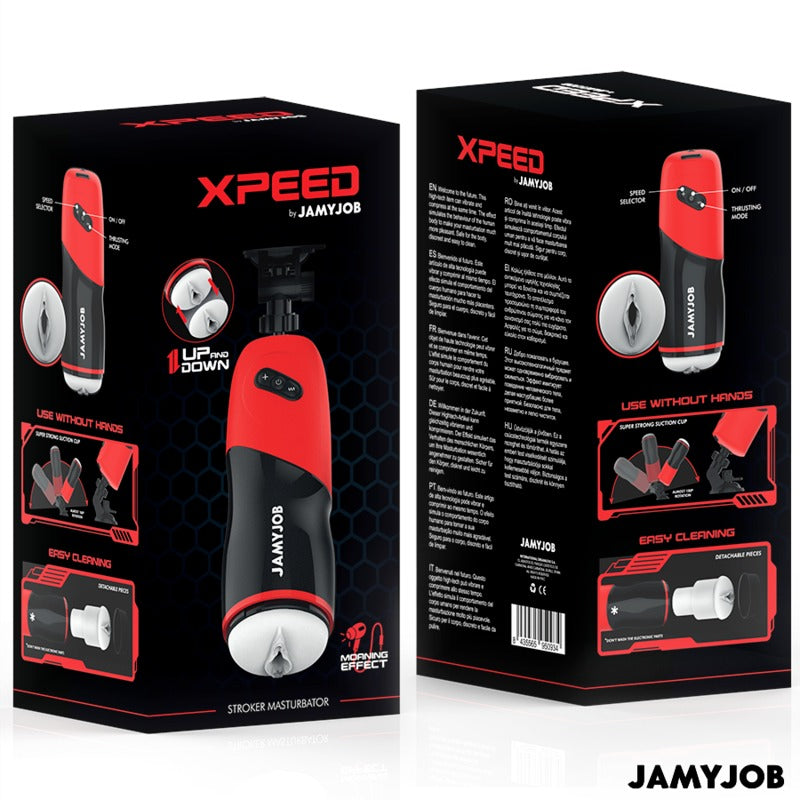 JAMYJOB - Xpeed Automatic Vagina Masturbator 5 Thrusting Modes with Sound Effect
