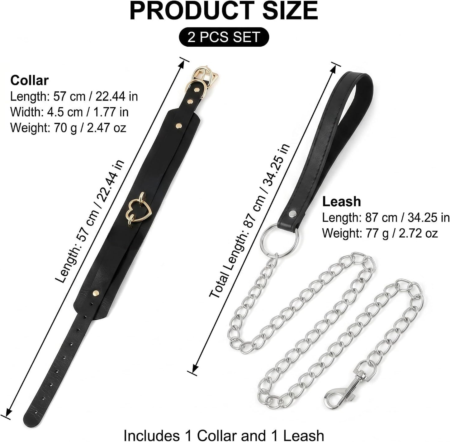 Noir Élan™ Collar & Leash