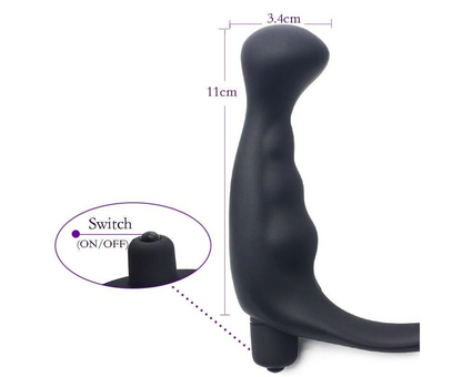 The Men's 10 Modes Cock Ring Vibrating Anal Plug Prostate Massager