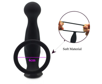 The Men's 10 Modes Cock Ring Vibrating Anal Plug Prostate Massager