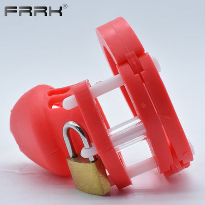 CB 600 CHASTITY SILICONE, Chastity Cage with lock, Adjustable Length, Flexible Sirr