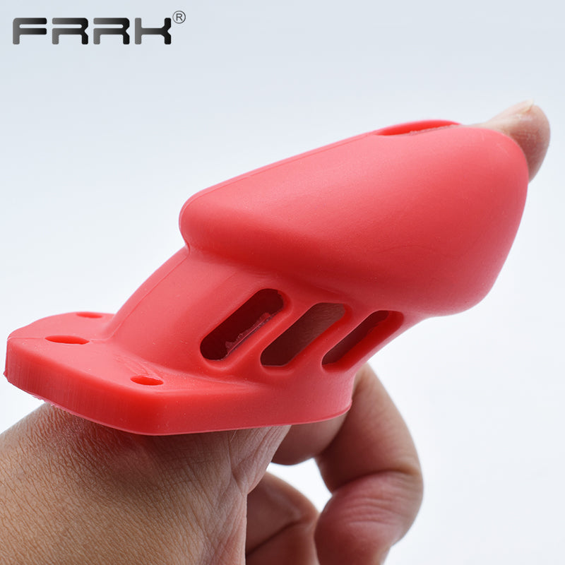 CB 600 CHASTITY SILICONE, Chastity Cage with lock, Adjustable Length, Flexible Sirr
