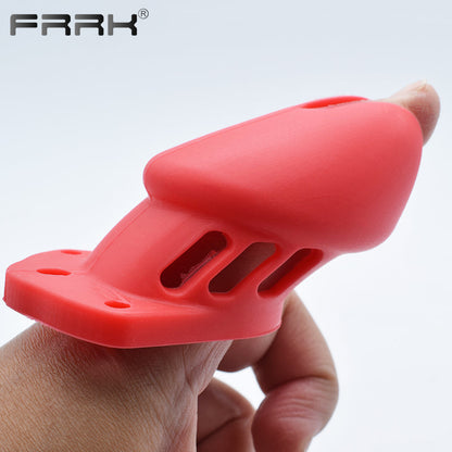 CB 600 CHASTITY SILICONE, Chastity Cage with lock, Adjustable Length, Flexible Sirr