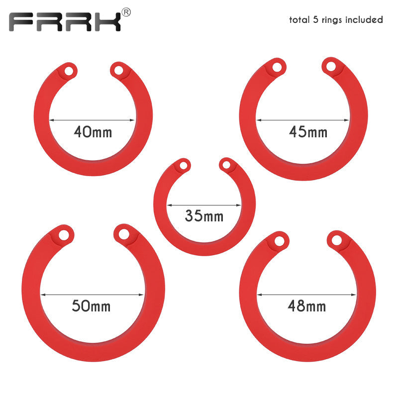 CB 600 CHASTITY SILICONE, Chastity Cage with lock, Adjustable Length, Flexible Sirr