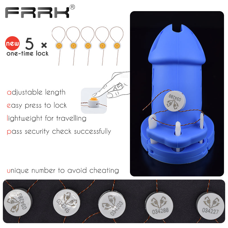 CB 600 CHASTITY SILICONE, Chastity Cage with lock, Adjustable Length, Flexible Sirr