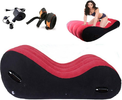 INFLATABLE SEX COUCH+ELECTRIC PUMP+HANDCUFFS