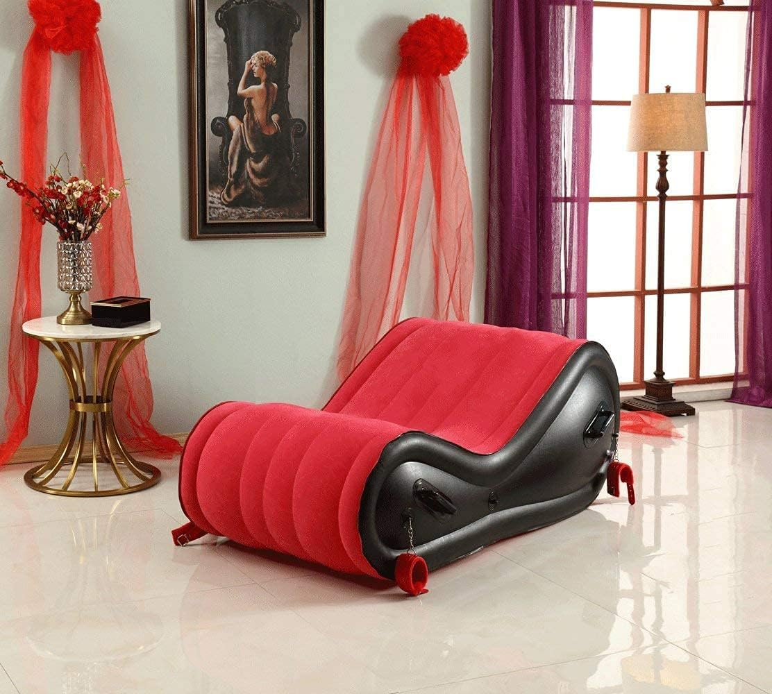 INFLATABLE SEX COUCH+ELECTRIC PUMP+HANDCUFFS