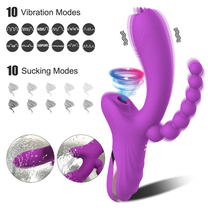 THE HIP SHAKER ORGASMER -3 IN 1 SILICONE VIBRATOR