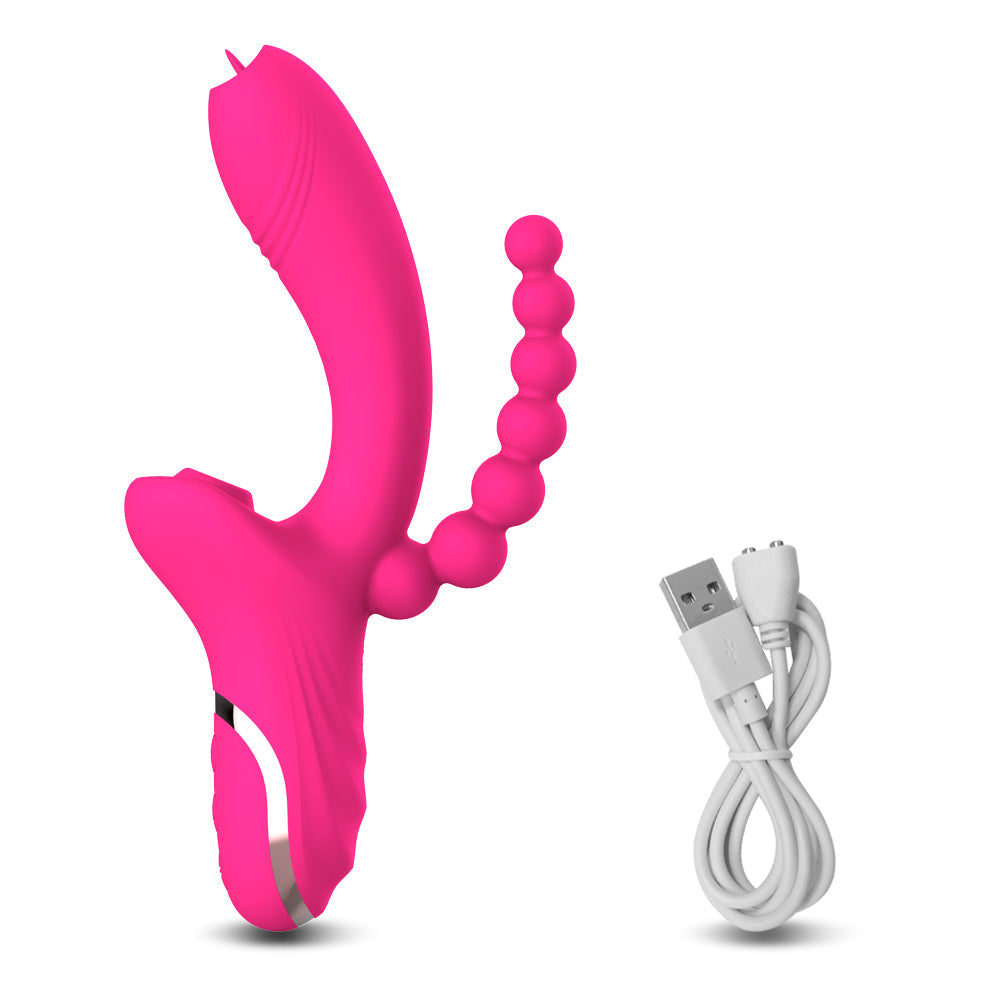 THE HIP SHAKER ORGASMER -3 IN 1 SILICONE VIBRATOR