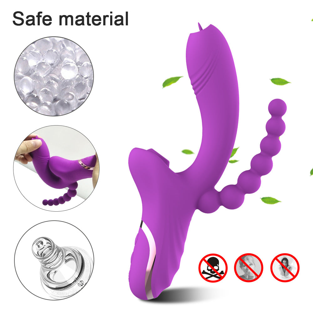 THE HIP SHAKER ORGASMER -3 IN 1 SILICONE VIBRATOR