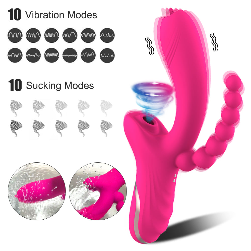 THE HIP SHAKER ORGASMER -3 IN 1 SILICONE VIBRATOR