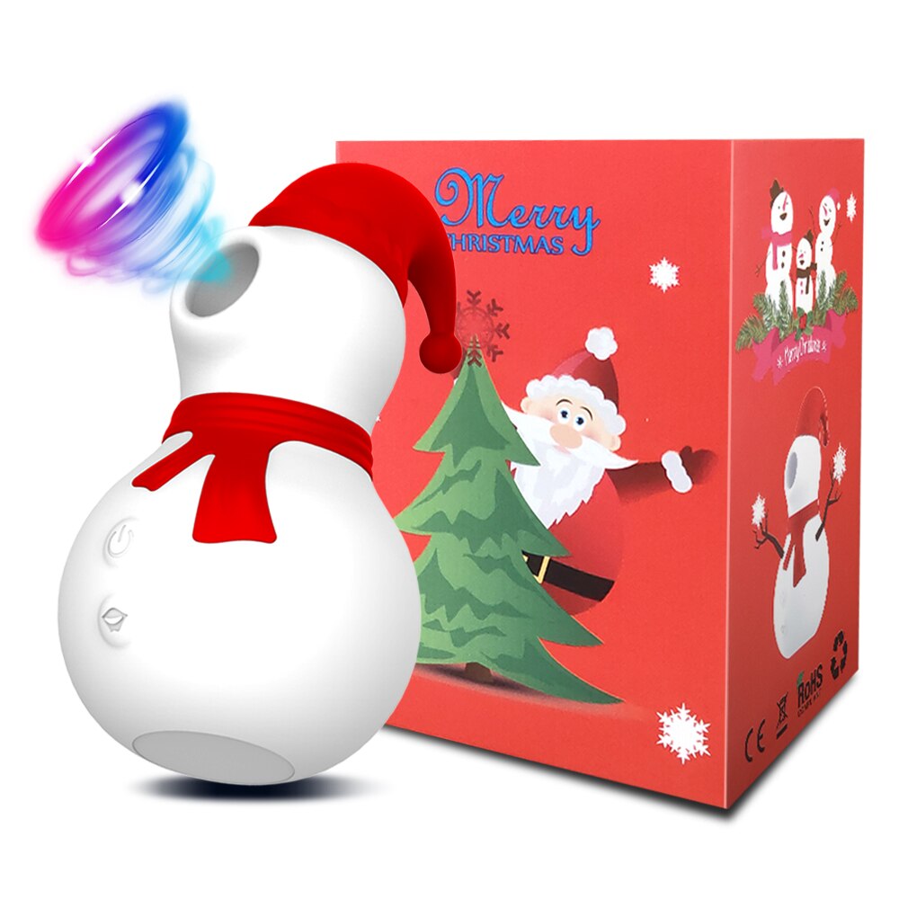 SNOWMAN SUCKING VIBRATOR-CHRISTMAS GIFT FOR CRAZY ORGASMS Sirr