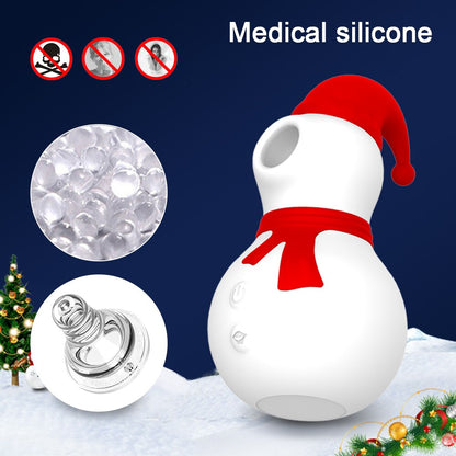 SNOWMAN SUCKING VIBRATOR-CHRISTMAS GIFT FOR CRAZY ORGASMS