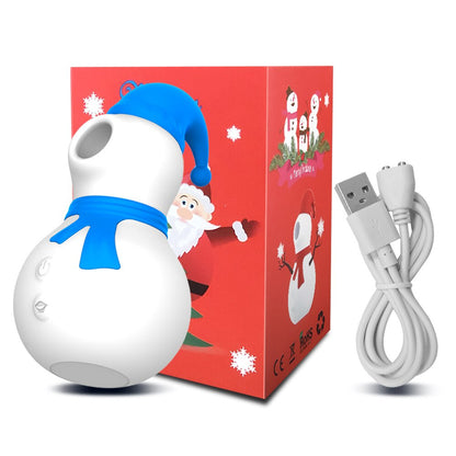 SNOWMAN SUCKING VIBRATOR-CHRISTMAS GIFT FOR CRAZY ORGASMS