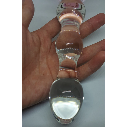 MOON AND STAR GLASS PLUG DILDO