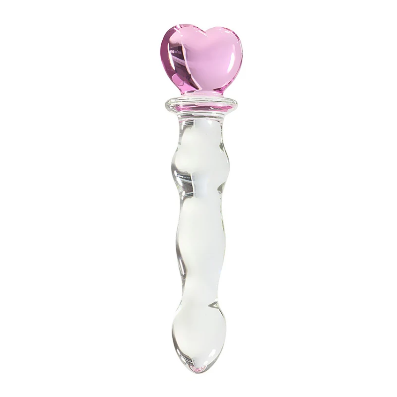 MOON AND STAR GLASS PLUG DILDO