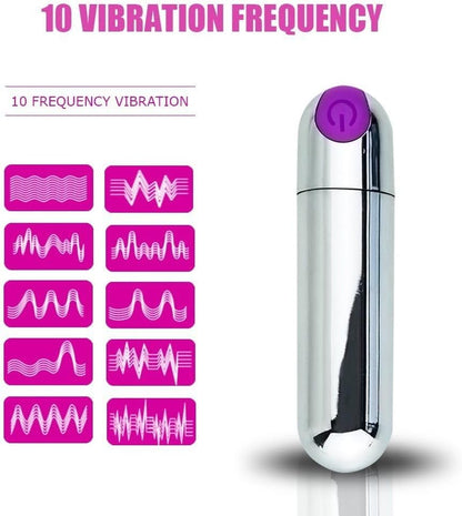 Rechargeable Bullet Blaster Vibrator-10 Modes Of Vibration